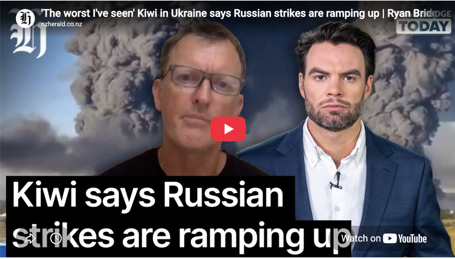‘The worst I’ve seen’ Kiwi in Ukraine says Russian strikes are ramping up | Ryan Bridge TODAY
